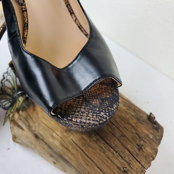 Nine west faux leather ankle strap heels - Picture 7 of 8